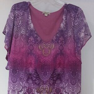 Woman's One World Top "Live and Let Live"